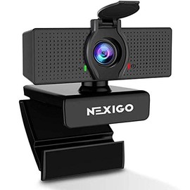 1080P Web Camera, HD Webcam with Microphone & Privacy Cover, NexiGo N60 USB Computer Camera, 110-degree Wide Angle, Plug and Play, for Zoom/Skype/Teams/OBS, Conferencing and Video Calling (Renewed)