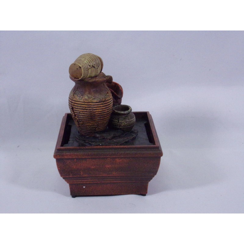 INNOVAGE HOME COLLECTION TRANQUILITY POTTERY FOUNTAIN BATTERY OPERATED