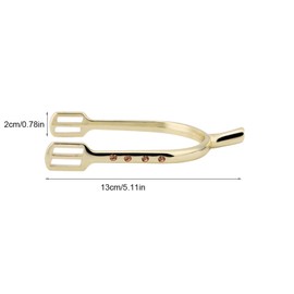 Plated Spurs, Zinc Alloy Narrow Spur Plated Wholesale All Around Walking Horse Roping Spurs Women's English Spur(gold)