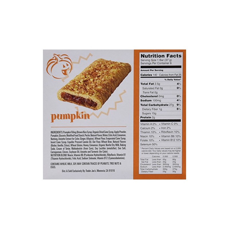 Trader Joe's This Pumpkin Walks Into a Cereal Bars, (4