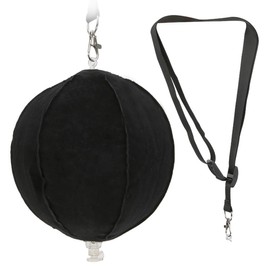 Golf Swing Trainer, Posture Corrector, Portable Golf Swing Trainer Aid, Adjustable Ropes, Intelligent Inflatable Golf Ball Trainer with Attachment Rope, for Golf Beginners to Improve the Black