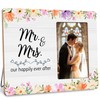 DIMSEOIUS Mr & Mrs Wedding Picture Frame, Marriage License Gifts