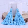 KELITCH Bohemian Tassel Earrings 925 Silver Pendant Earrings Handmade Colour