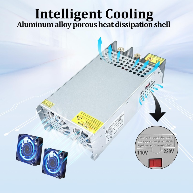 DC 12V 125A 1500W Power Supply 110V AC to 12V