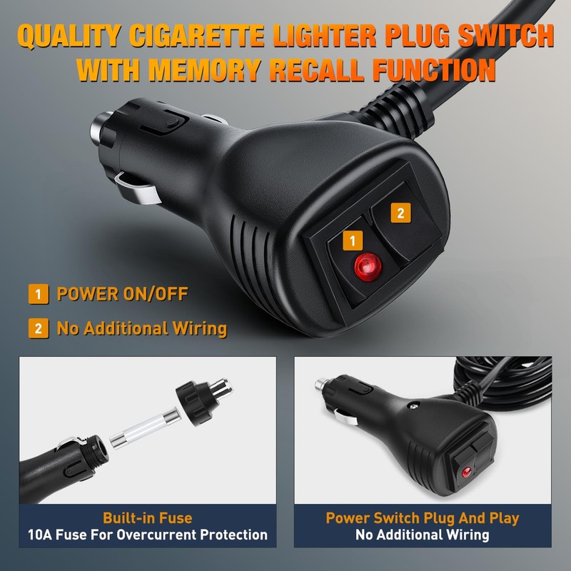 Nilight 12LED Emergency Strobe Traffic Advisor Light Bar 2 in