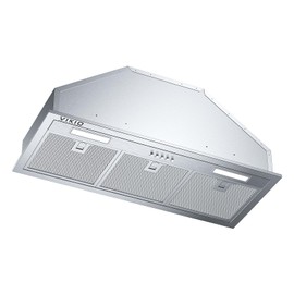 VIKIO HOME Range Hood Insert 30 Inch, Dual Inlet for 50% Better Suction, Includes 2 Charcoal Filters, 3-Speed Push Button Controls,5-Layer Aluminum Mesh Filter, Ducted/Ductless Kitchen Vent（RB10）
