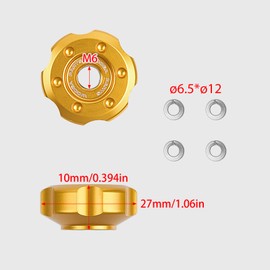 GFARDMOTO Motorcycle Rear Sprocket Nuts Chain Adjustment Nuts Sprocket Nut Dress-up Kit for HO&N&DA Cross CUB50 Hunter CUB CT125 DAX125 MONKEY125 Super CUB 110 Super CUB 110/C125 (Red)