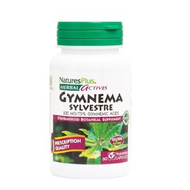 Nature's Plus Gymnema Sylvestre 300mg Nutrition Supplement to Control Sugar, 60 capsules