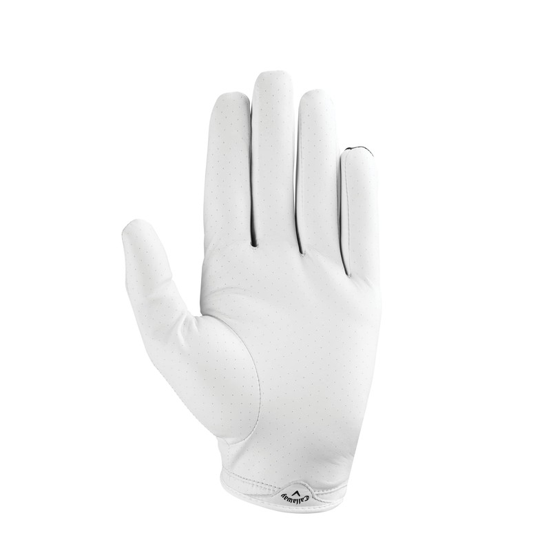 Callaway Golf 2019 X-Spann Guante para Hombre, Blanco/Negro, Cadet Medium-Large