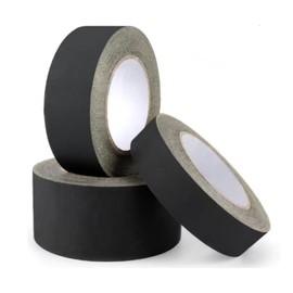 Jinshining Gaffer Tape Black 1 inch X 30 Yards, Heavy Duct Matte Finish Gaff Tape, Non Reflective, Waterproof, No Residue, Tear by Hand for Photography, Filming Backdrop, Production，Adhesive Tapes