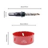 Hole Saw Drill Bit HSS Hole Cutter with Arbor for