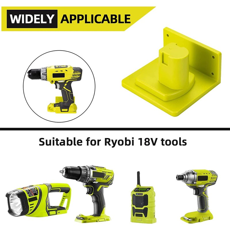 5 Packs Tool Holder Dock Mount for Ryobi 18V Drill