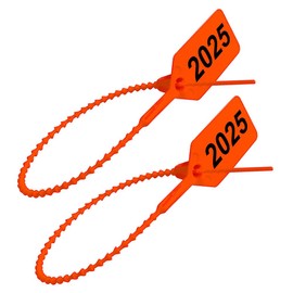 2025 Dated Fire Extinguisher Tamper Seals Orange Color (1000 Pack)