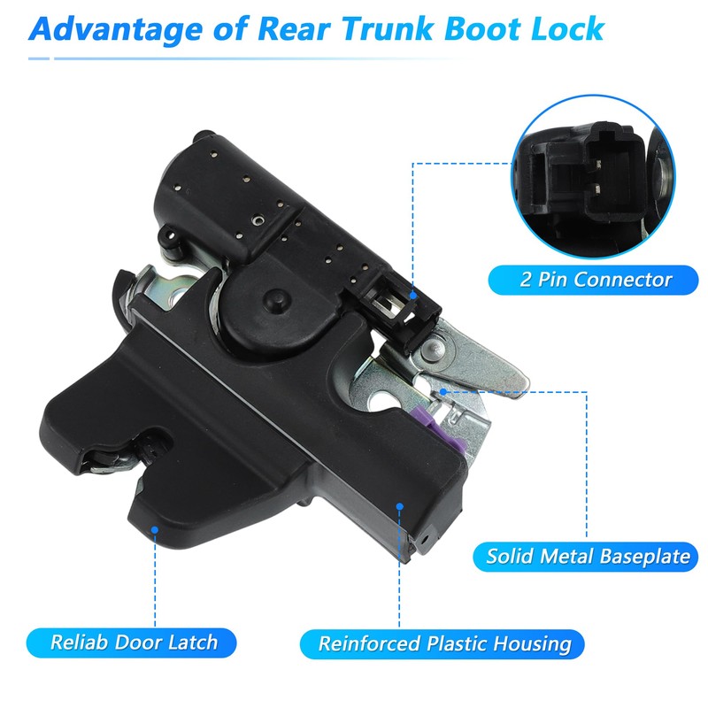 RATCHROLL Tailgate Lock Assembly for Toyota Camry 2002-2006, Car Rear