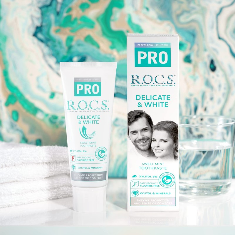 Rocks PRO Teething Delicate Whitening Sweet Mint Flavors, 3.3 oz