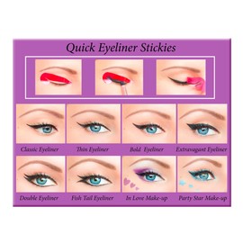 Quick Eyeliner Stickies Make-up complete set, 80 pieces, DE3, 50 g