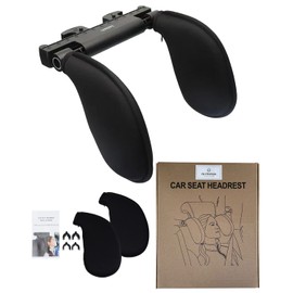 Alebana Headrest, Car Neck Pad, Pillow, Cushion, Junior Seat, Suitable for Children and Adults, Easy Installation, No Tools Required (3D Mesh)