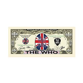 American Art Classics Pack of 5 - The Who Million Dollar Collectible Limited Edition Novelty Million Dollar Bills - Best Gift for Fans of The Who