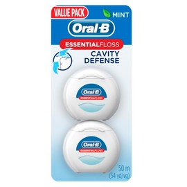 Oral-B EssentialFloss Cavity Defense - Hilo dental (50 M, 2 unidades)