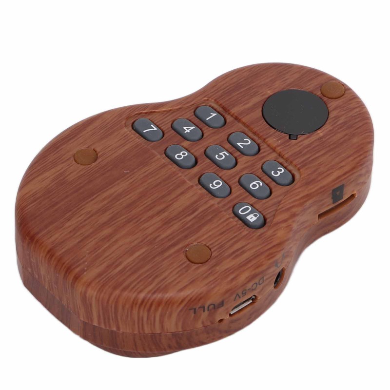 Buddha Player Mini Portable Wood Color Hanging Neck Music Buddhist
