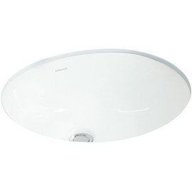 KOHLER STERLING, 442040-0, Wescott 17" Undermount Bathroom Sink And Overflow, White