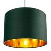 Contemporary and Chic Forest Green Cotton 12" Table or Pendant