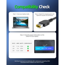 300W 230W Charger Fit for Lenovo Legion 5 5i 7i Pro, Y540 Y545 Y740, Yoga AIO 7 9, ThinkStation P3 P360, Thinkbook 16p G5 G4, Gaming Laptop ADL300SLC3A ADL300SDC3A