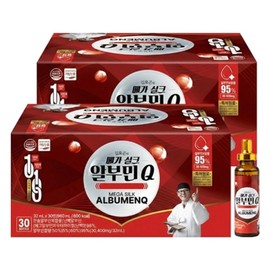 Kim O-Gon Deer Antler Megasilk Albumin Q 32ml / 김오곤 녹용 메가실크 알부민 Q 32mlX30병X2박스, 2박스