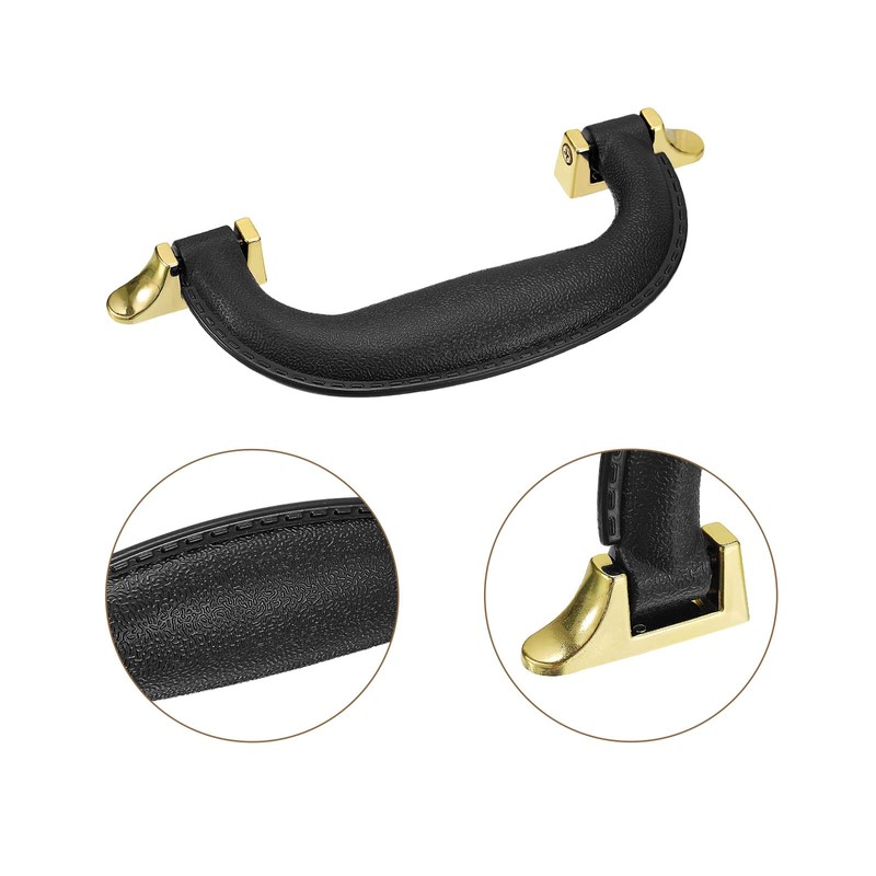 sourcing map Luggage Handles, 155mm/6.1inch PU Leather Pull Handle Suitcase
