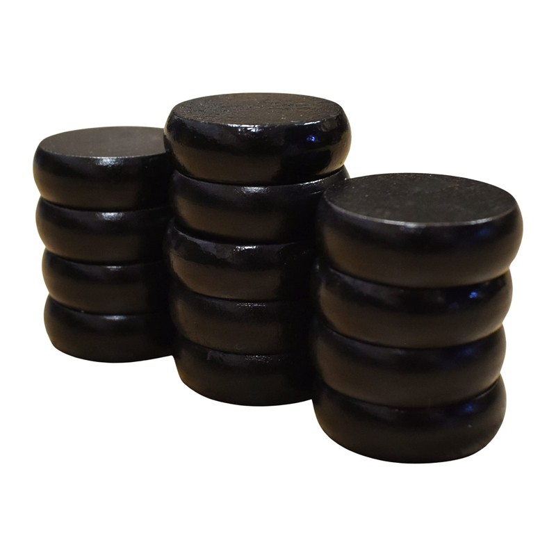 26 Small Crokinole Discs with a 5x7 Velvet Pouch -