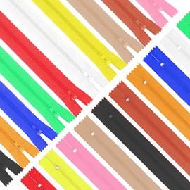 DSL 20pcs 14 Inch Zippers Sewing Nylon Coil Colorful Zippers Sewing Crafts 10 Assorted Colors
