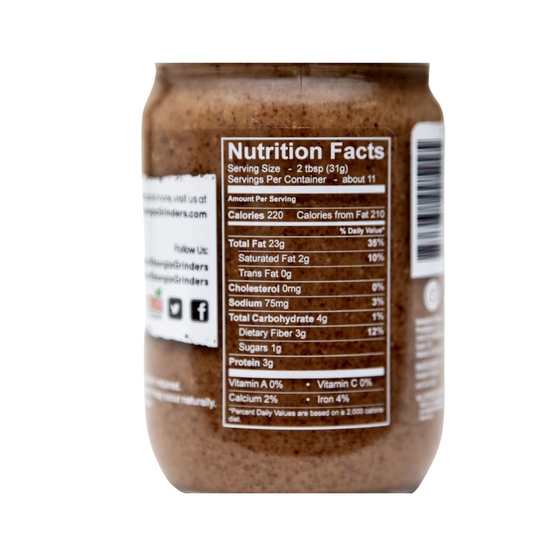 Georgia Grinders Premium Nut Butter, Pecan, 12 oz