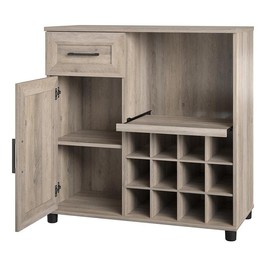 Dwyer Bar Cabinet, Gray Oak Gray Oak