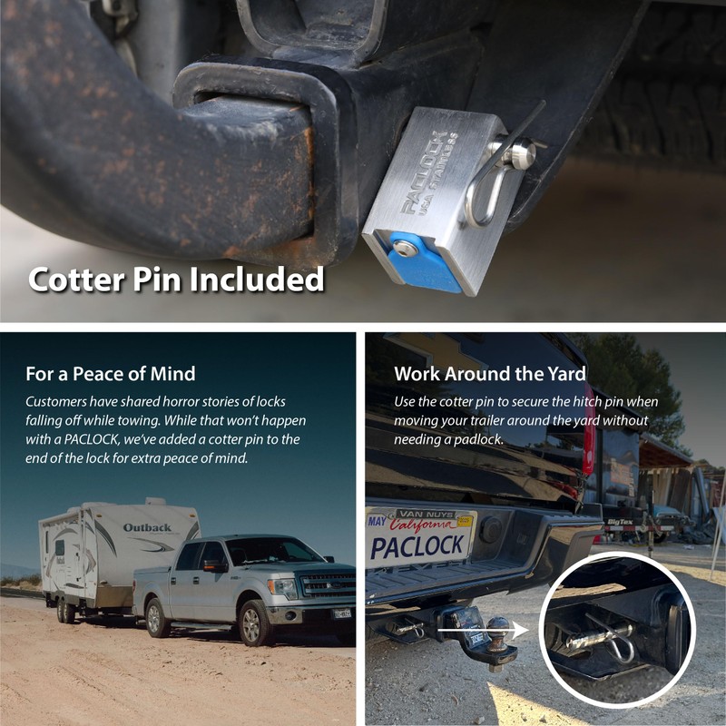 PACLOCK's 325" Pin for 80-Series, Compatible with 3.25" Receivers, 304