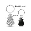 iPick Image Made Clear Dome Real Silver Carbon Fiber Chrome