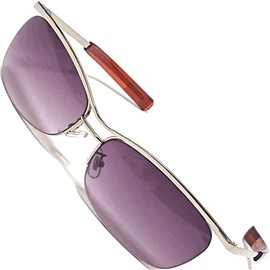 Berkut Men's Ikazume Colored Glasses, Stylish Kaiwar, Driving, Large, Kowamote, 1. Silver x Smoke Half