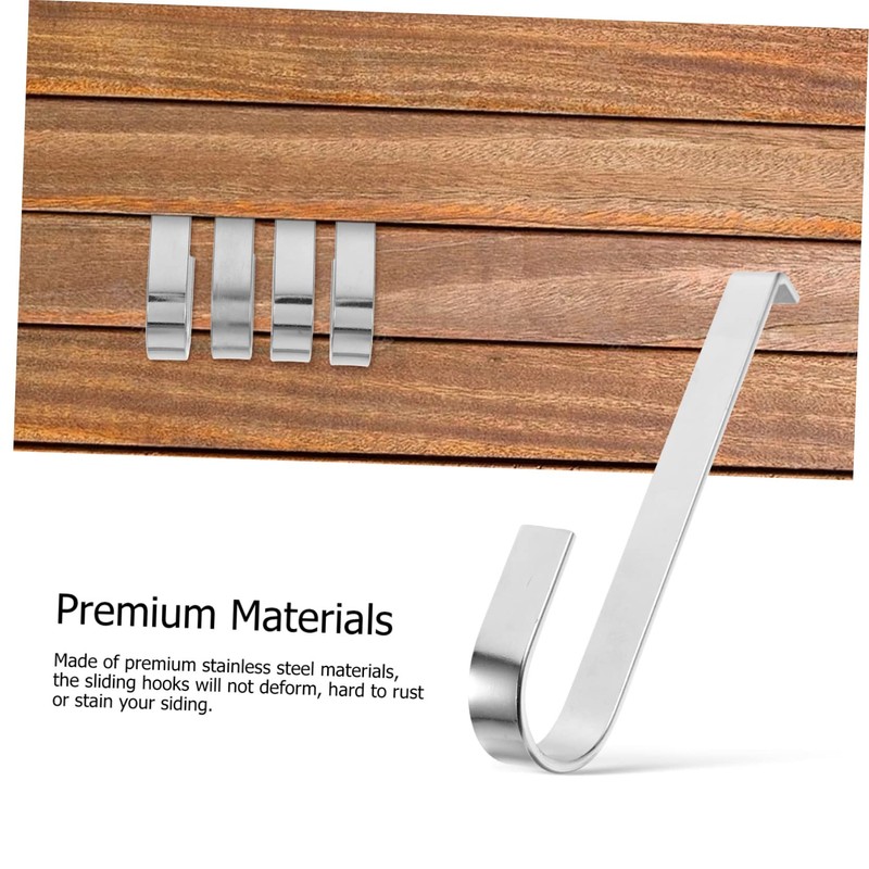 FUNOMOCYA 1set Heavy Duty Vinyl Siding Hooks with Crowbar No
