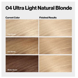Revlon ColorSilk Beautiful Permanent Color, Ultra Light Natural Blonde 04 1 Each (Pack of 4)
