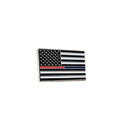 Red Blue Thin Line USA Patriotic American Lapel Pin