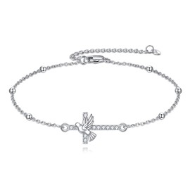 Clover/Star/Heart/Sea Turtle/Penguin Bracelet for Women Sterling Silver Clover Jewellery Clover Gifts for Women Girls, Sterling Silver