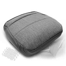 A-Premium Front Driver Car Seat Cover Compatible with Isuzu NPR-HD 1999-2006 NQR 1995-2006 NRR 2005-2006 GMC W4500 Forward 1998-2006 Steel Gray