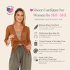 SHU-SHI Sheer Cardigans For Women Summer Knit Shrug Lightweight For