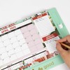 2025 Desk Calendar Free Standing Flip Over Spiral Bound Wall