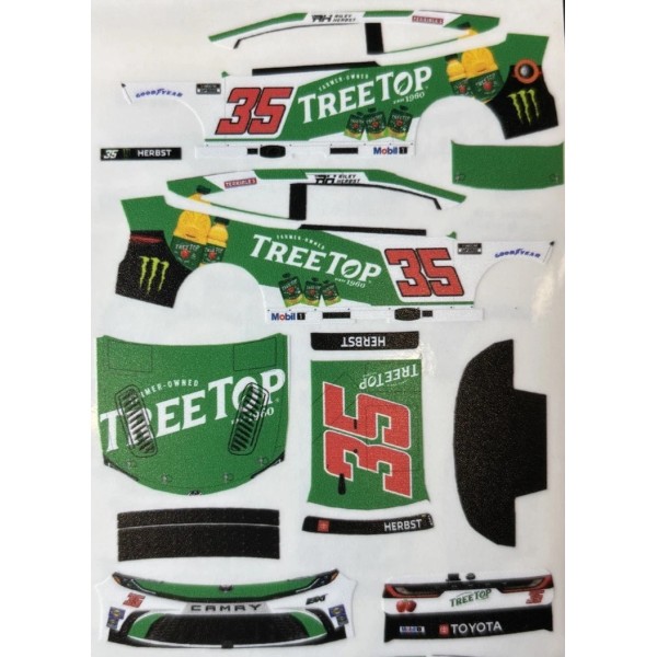 Unbranded Custom 2025 Riley Herbst #35 TreeTop 1/64 Scale NASCAR