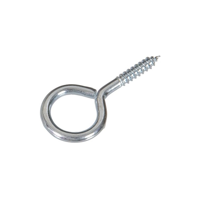 The Hillman Group 35224 Screw Eye, 8 x 1-5/8-Inch, 15-Pack