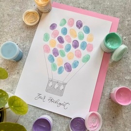 Eberhard Faber EFA Colour 578604 Finger Paints, 6 Pastel Colours, 40 ml Each, Non-Toxic Finger Paints for Children