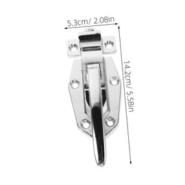 Tofficu Heavy Duty Metal Door Latch for Cold Storage Ergonomic Handle Easy Installation Durable Hardware for Refrigerators Freezers and Steam Cabinets Reliable Latches for Industrial Use