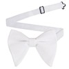 Alizeal Velvet Pre-tied Adjustable Bow Tie for Men Oversize Formal