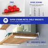 Goovilla Shelf Bracket, Heavy Duty Floating Shelf Brackets 10 inch