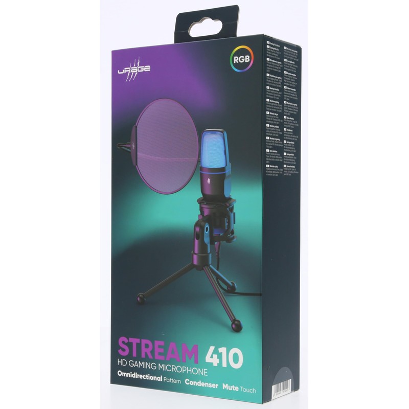 uRage Stream 410 HD Microphone for Streaming, Gaming, Podcast, Music